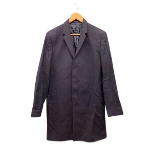 COS Men’s 40R Navy Wool Blend Overcoat Blazer Jacket Minimalist Tailored Classic